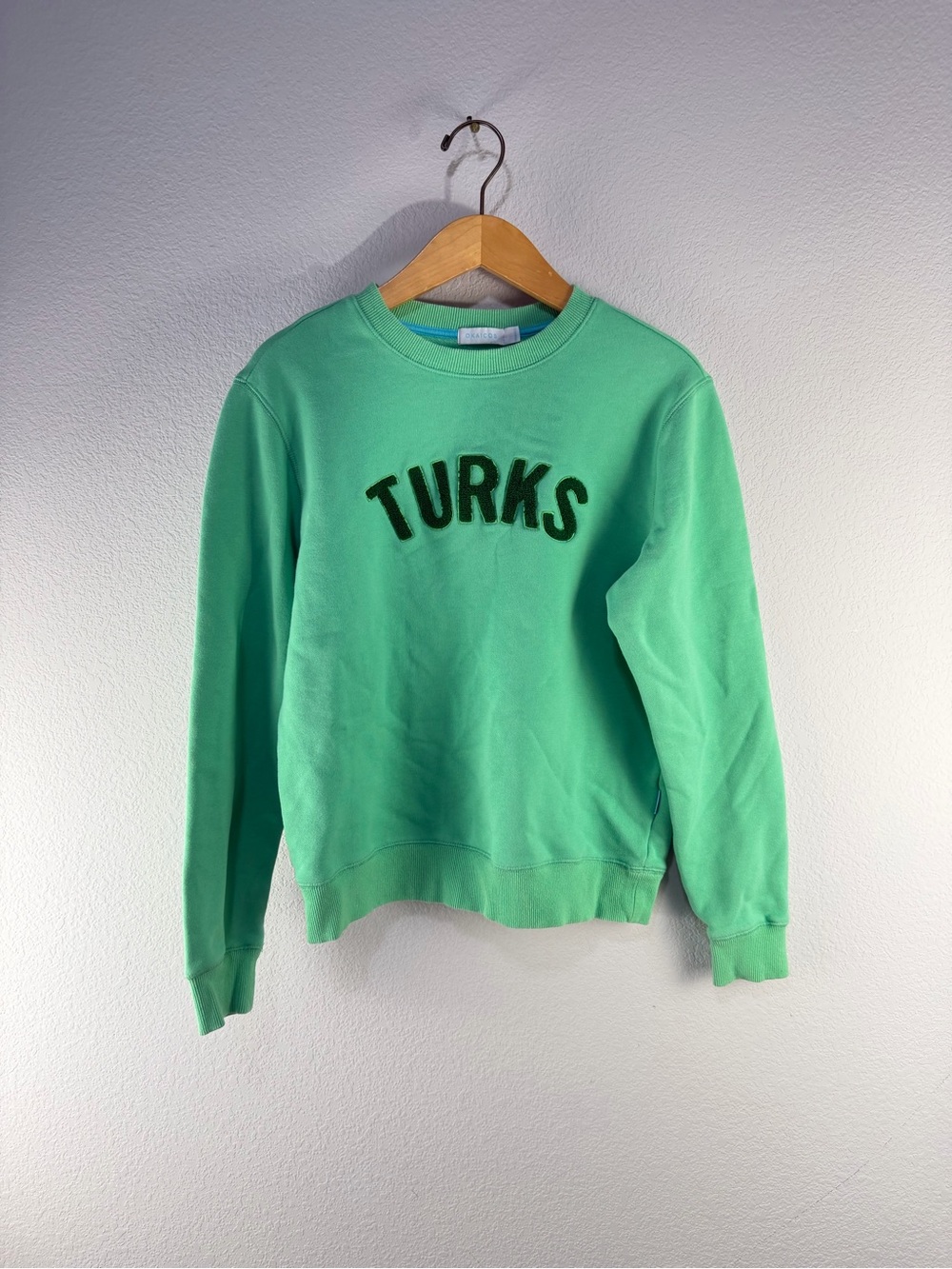 Okaicos Turks Embroidered Crewneck Sweatshirt Sz S